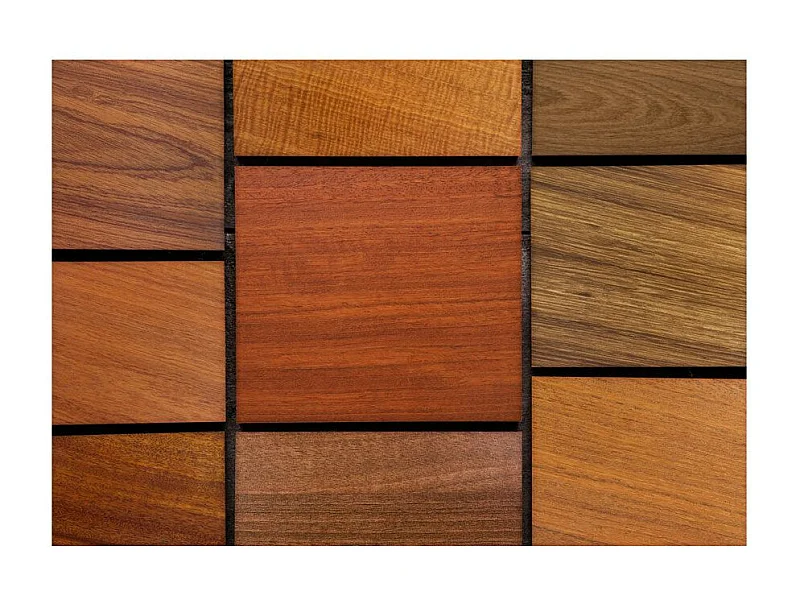 Papier Peint "Cubes en Bois" 140 x 200 cm