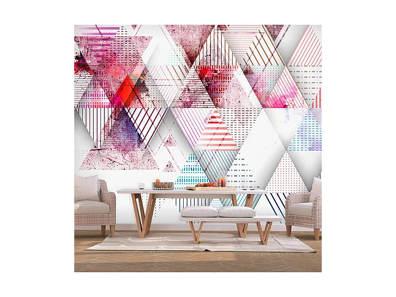 Papier Peint "Triangular World" 70 x 100 cm
