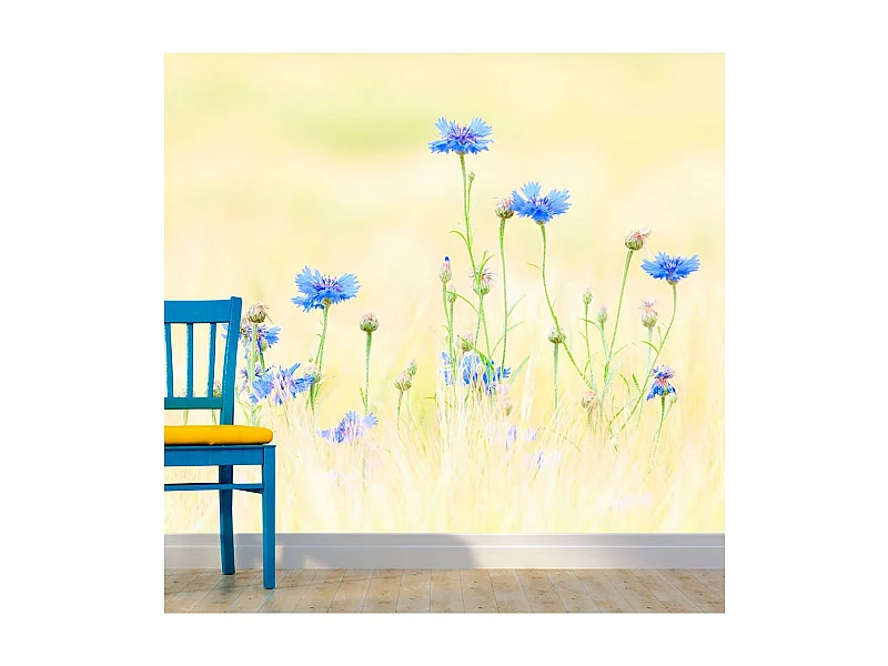 Papier Peint "Bleuets" 154 x 200 cm