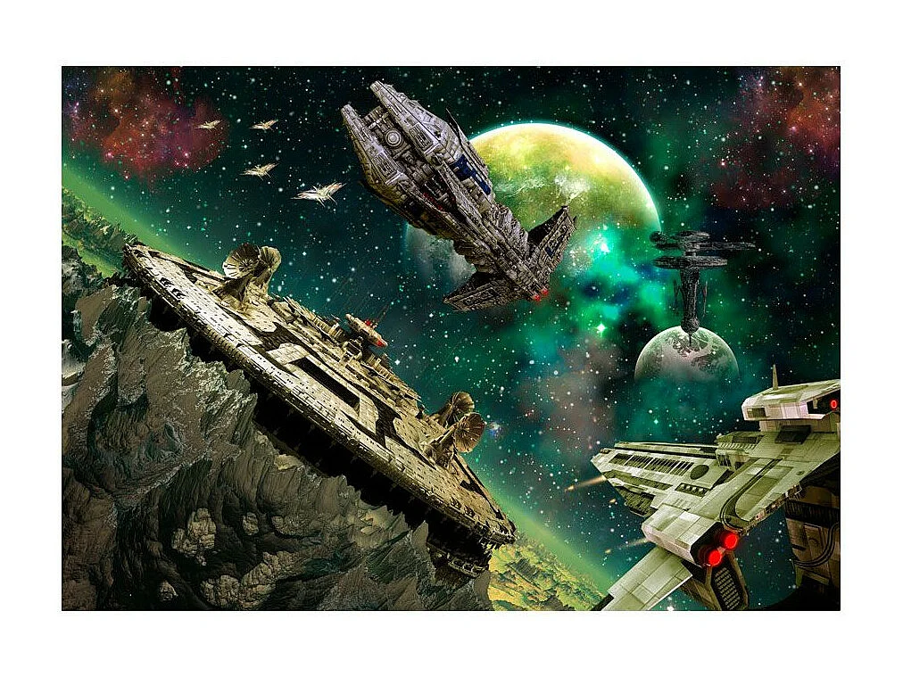 Papier Peint "Flotte Spatiale" 175 x 250 cm