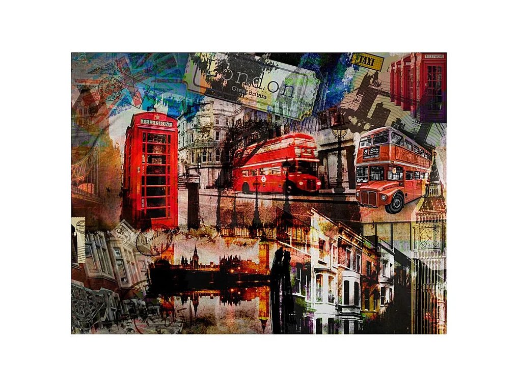 Papier Peint "Collage Londres" 270 x 350 cm