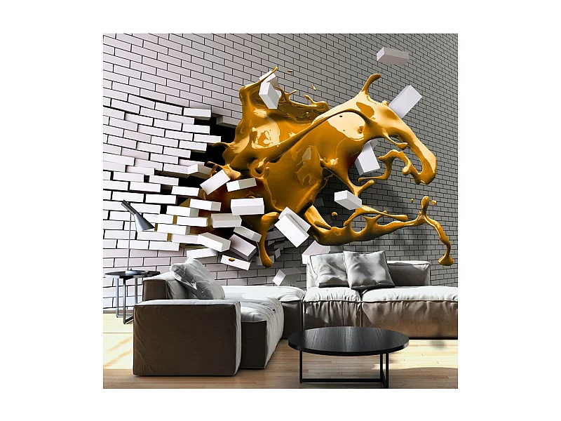 Papier Peint "Inspiration de Safran" 140 x 200 cm