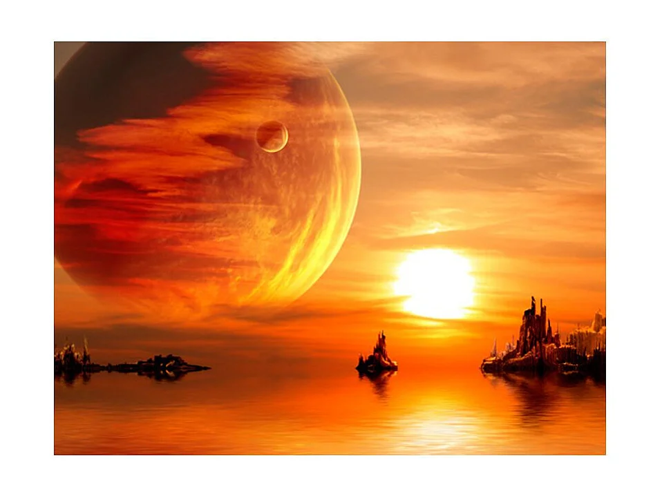 Papier Peint "Fantasy Sunset" 270 x 350 cm