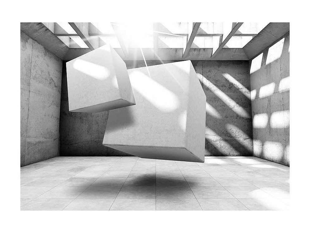 Papier Peint "Dancing Squares" 105 x 150 cm