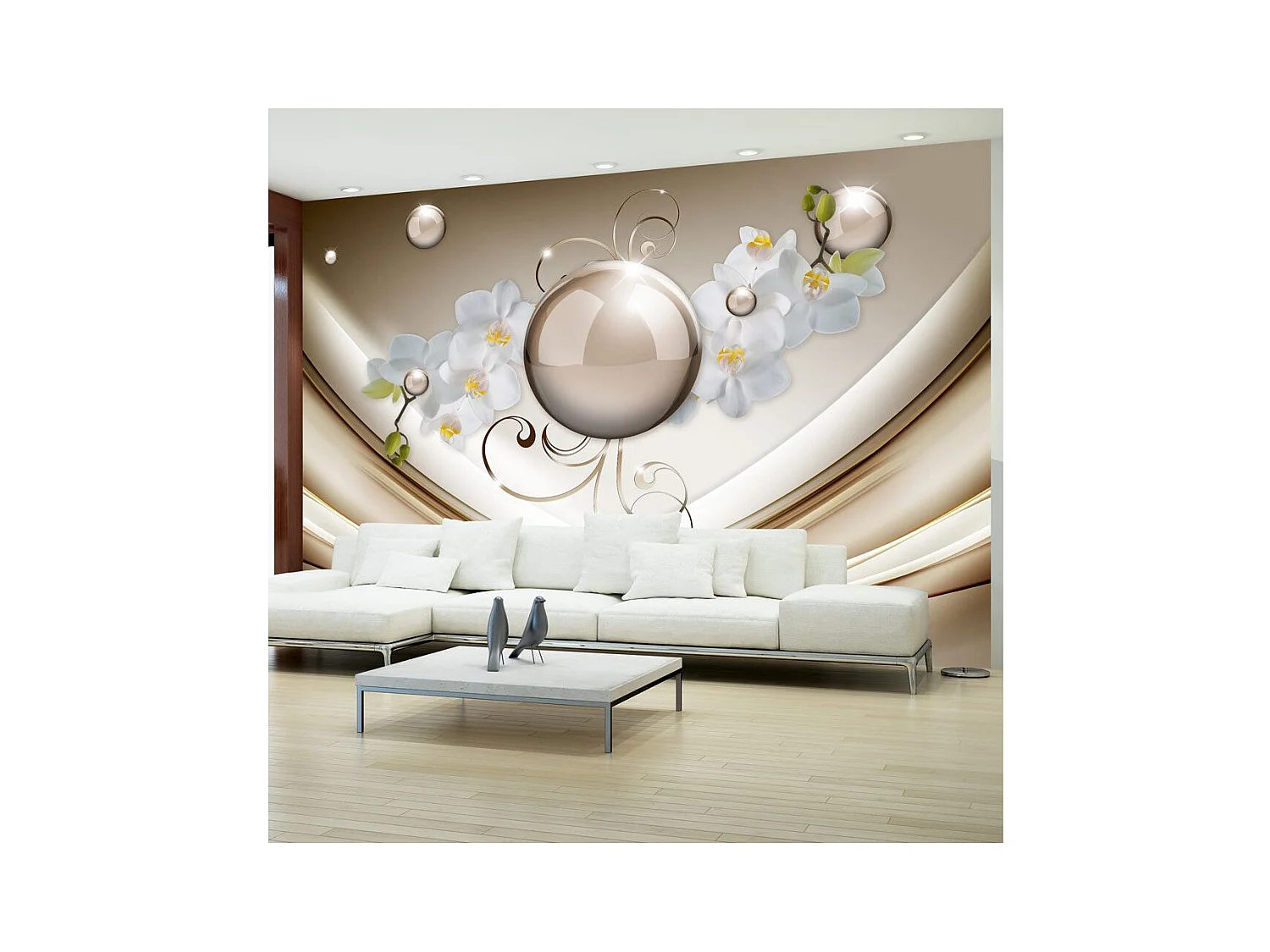 Papier Peint "Golden Abstract" 105 x 150 cm