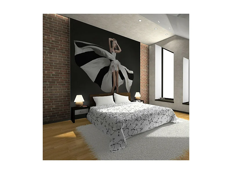 Papier Peint "Belle Femme Blonde à la Robe Merveilleuse" 270 x 350 cm