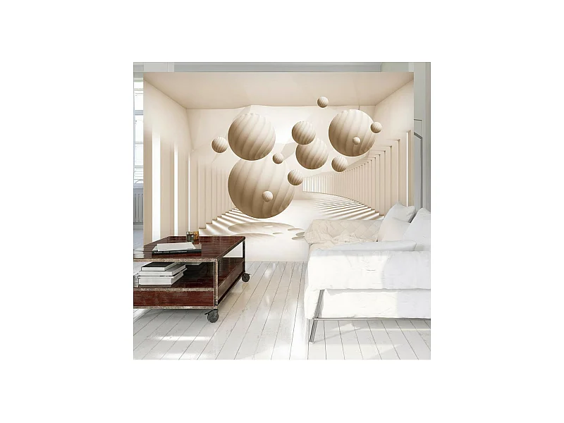 Papier Peint "Beige Balls" 210 x 300 cm