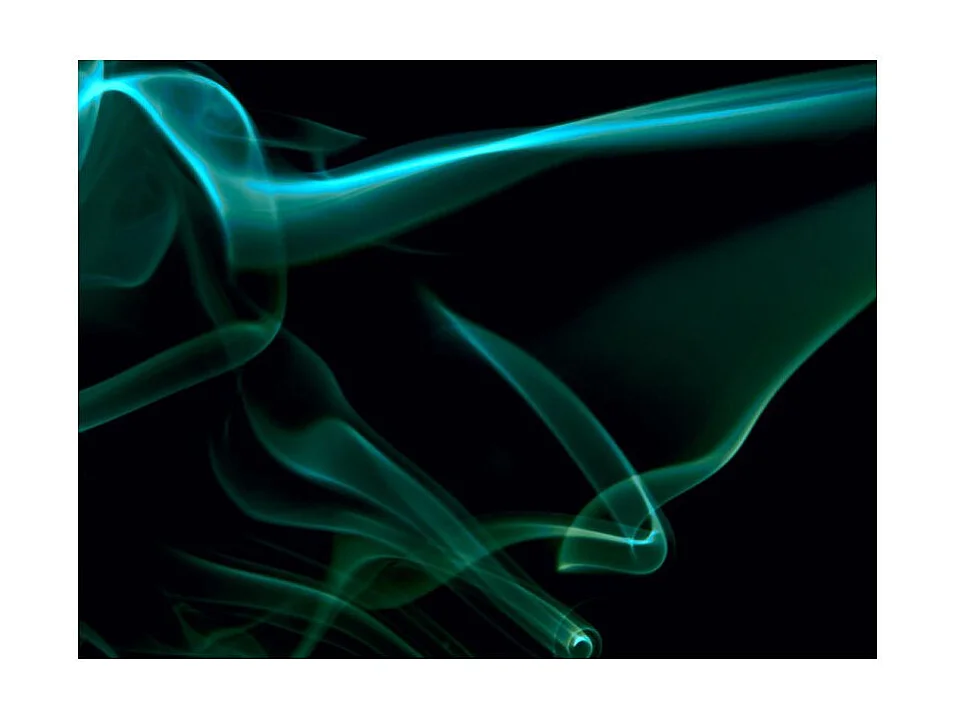 Papier Peint "Vagues de Fumée Bleue" 154 x 200 cm