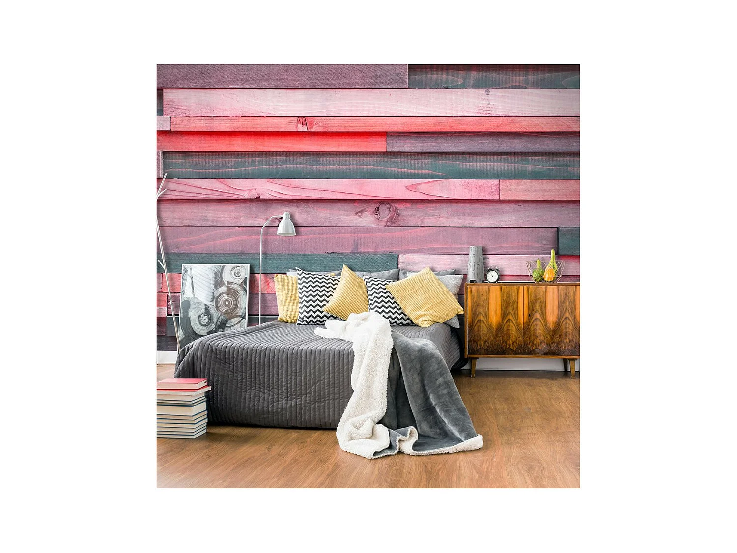 Papier Peint "Pink Manor" 210 x 300 cm