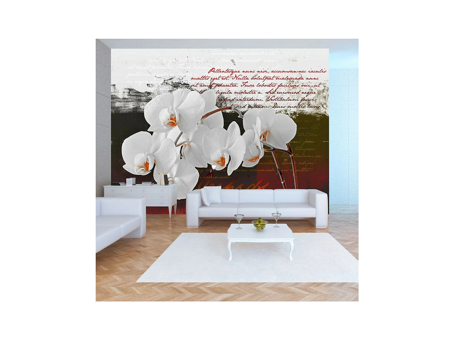 Papier Peint "Diary & Orchid" 245 x 350 cm