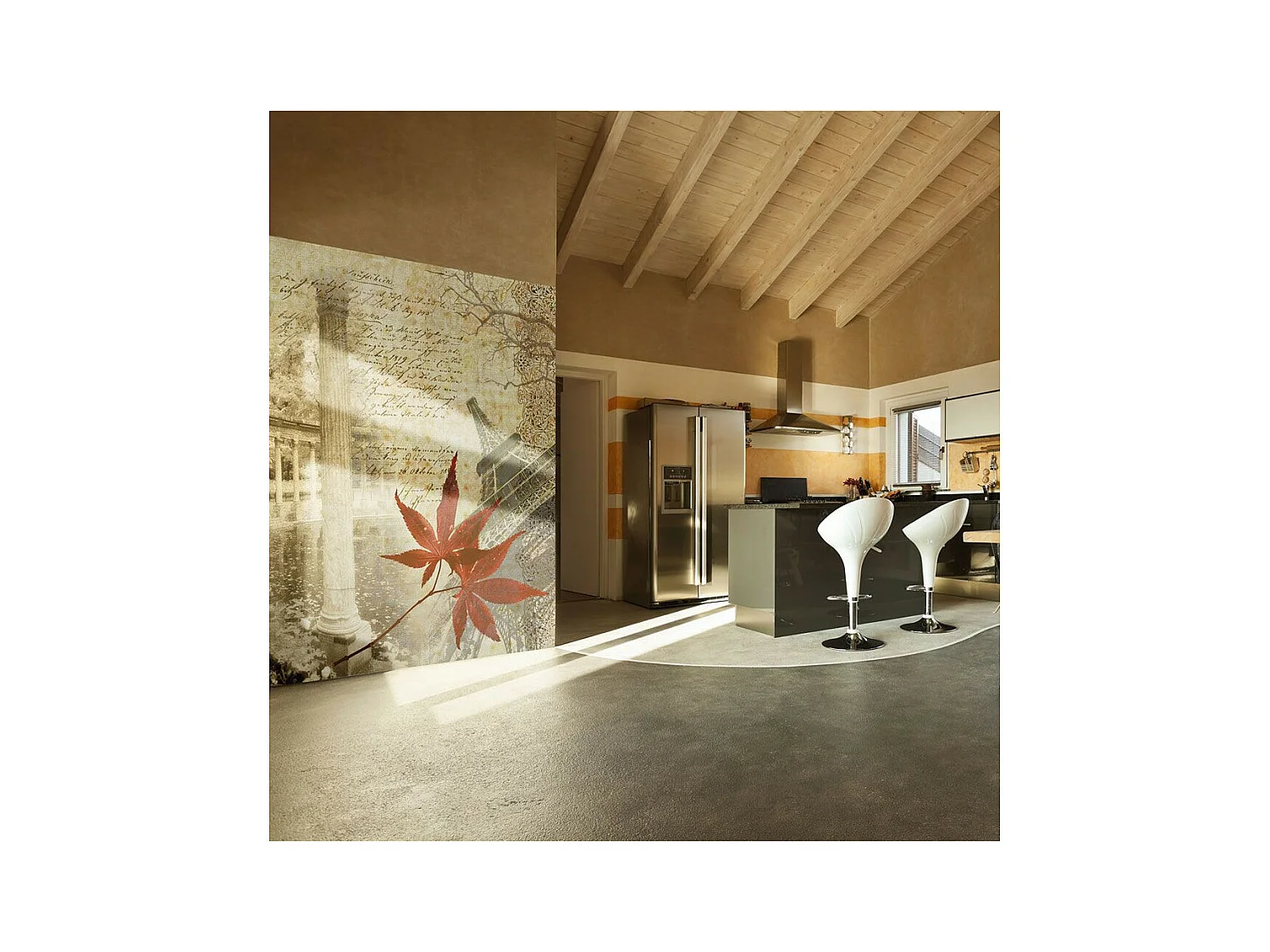 Papier Peint "Automne & Paris" 270 x 350 cm