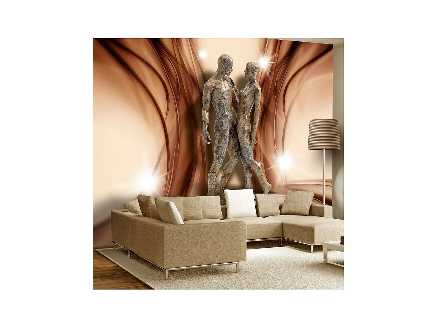 Papier Peint "Stone Couple" 140 x 200 cm