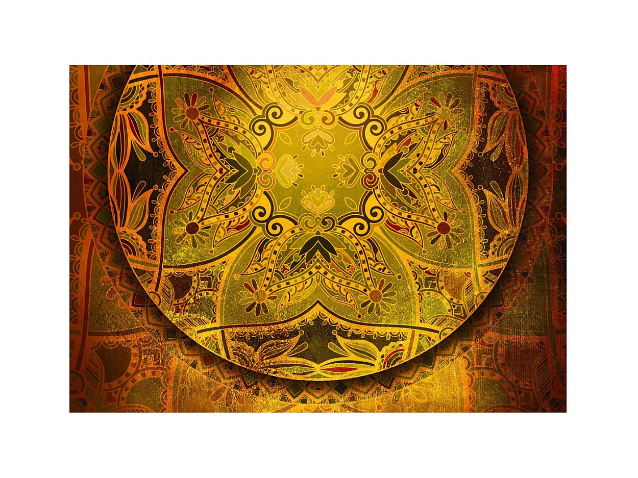 Papier Peint "Mandala : Golden Poem" 70 x 100 cm