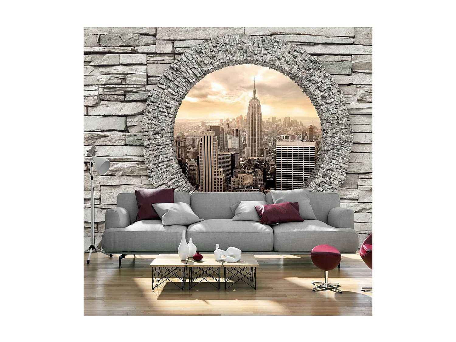 Papier Peint "Secret Window" 70 x 100 cm