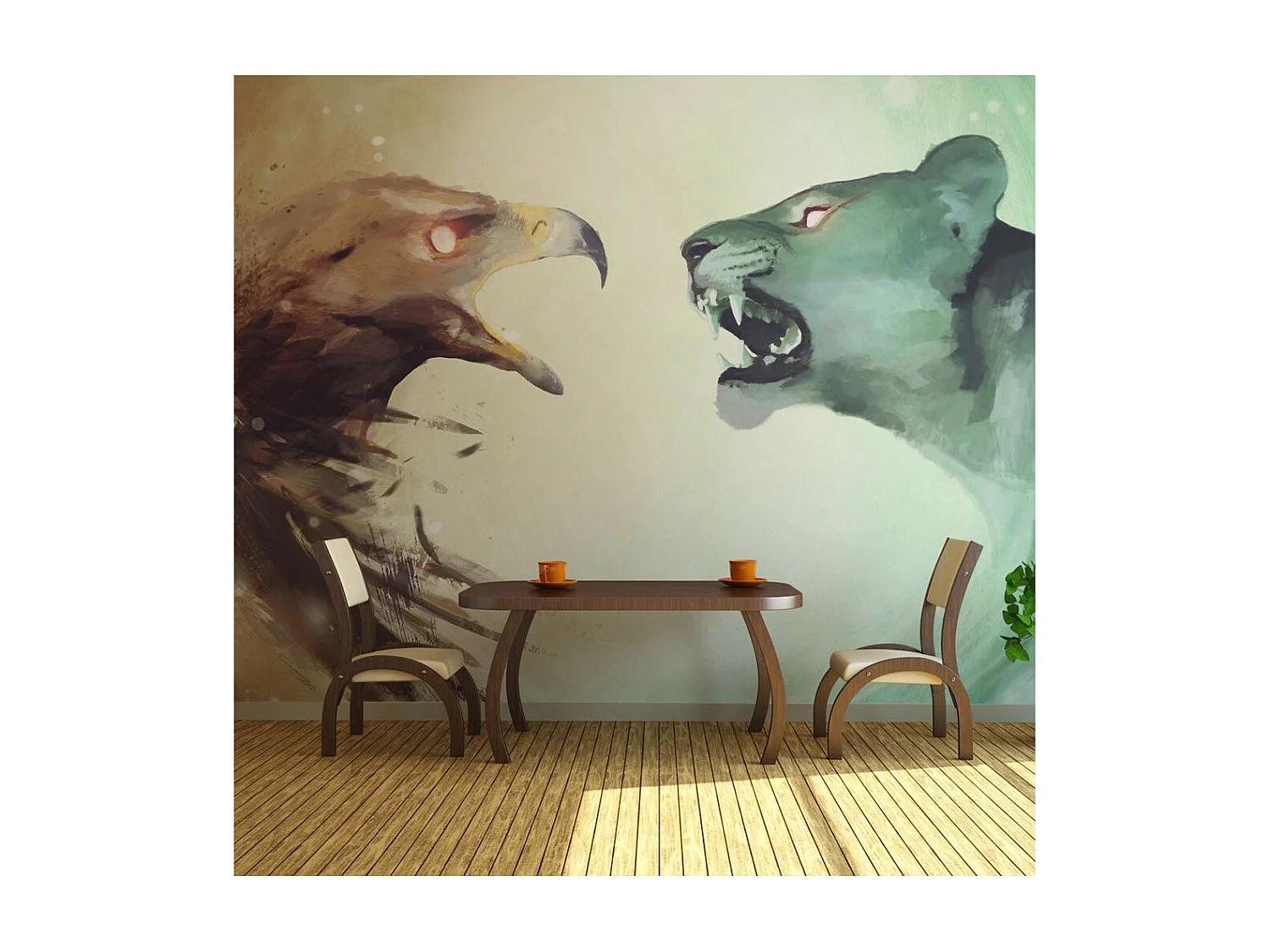 Papier Peint "Interspecies Clash" 270 x 350 cm