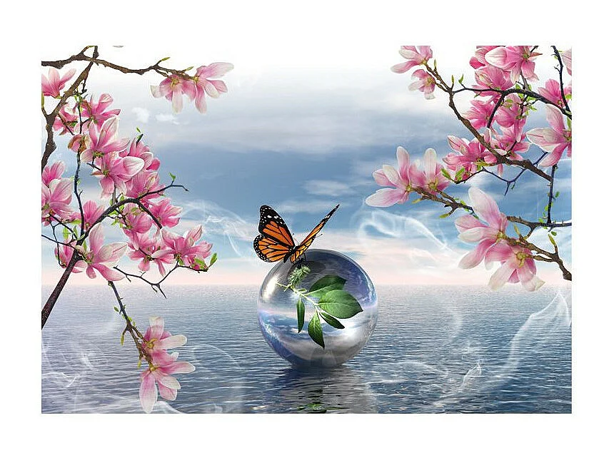 Papier Peint "In a Soap Bubble" 105 x 150 cm