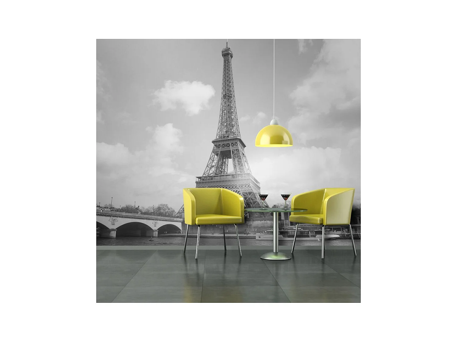 Papier Peint "Seine & Tour Eiffel" 231 x 300 cm