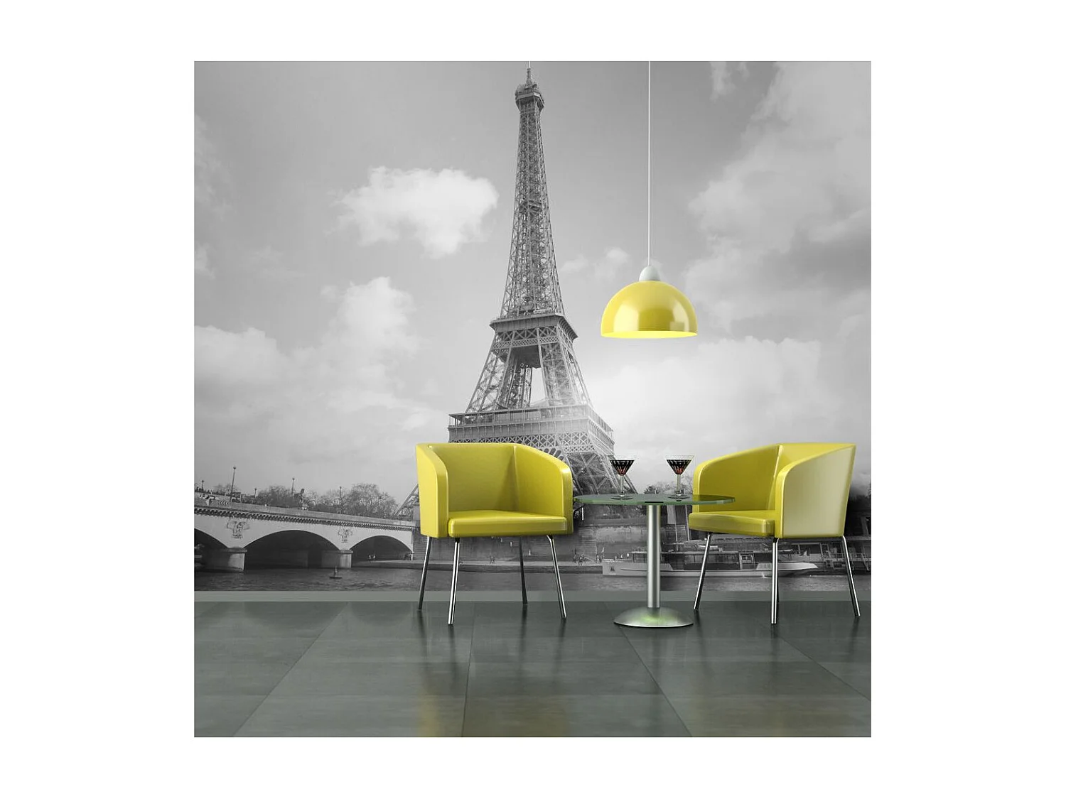 Papier Peint "Seine & Tour Eiffel" 231 x 300 cm