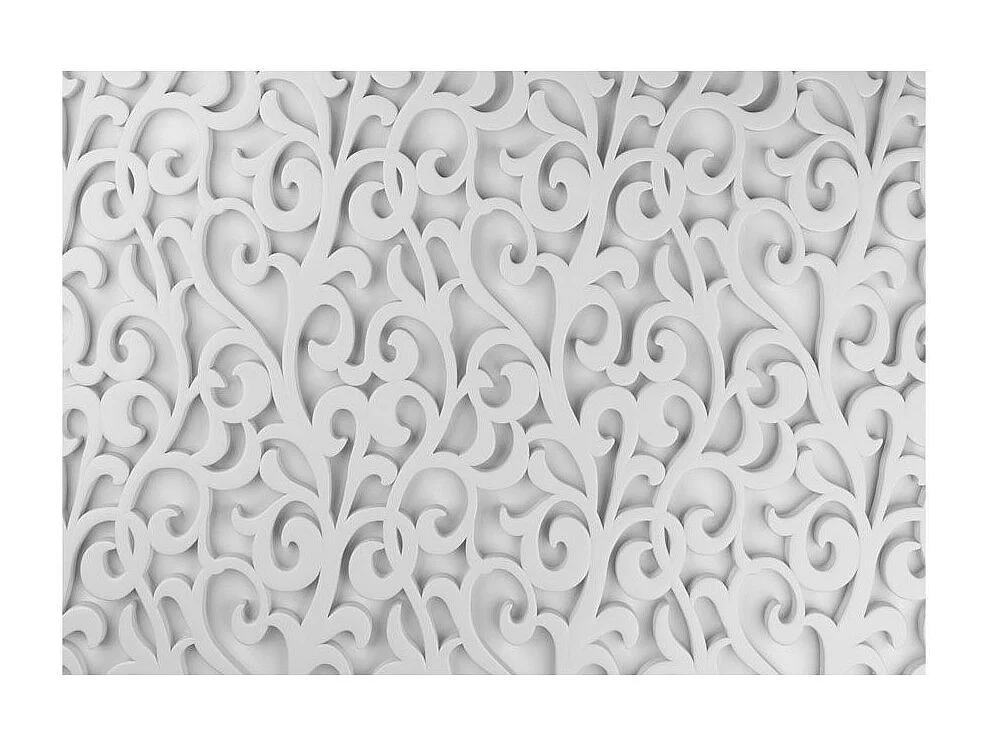 Papier Peint "White Ornament" 140 x 200 cm