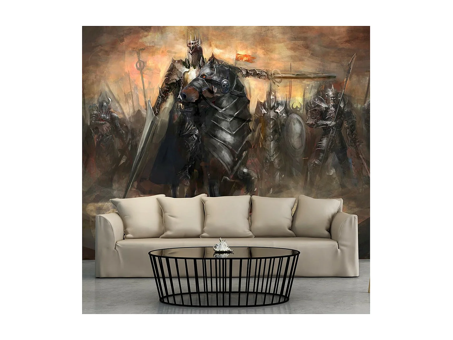 Papier Peint "Black Rider" 105 x 150 cm