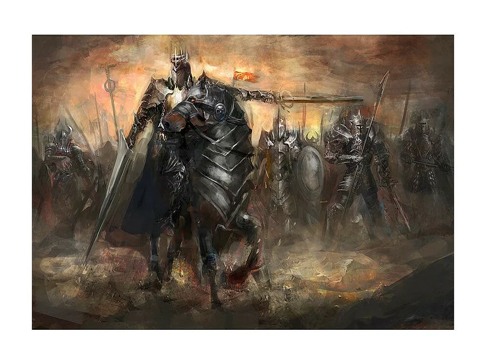 Papier Peint "Black Rider" 105 x 150 cm