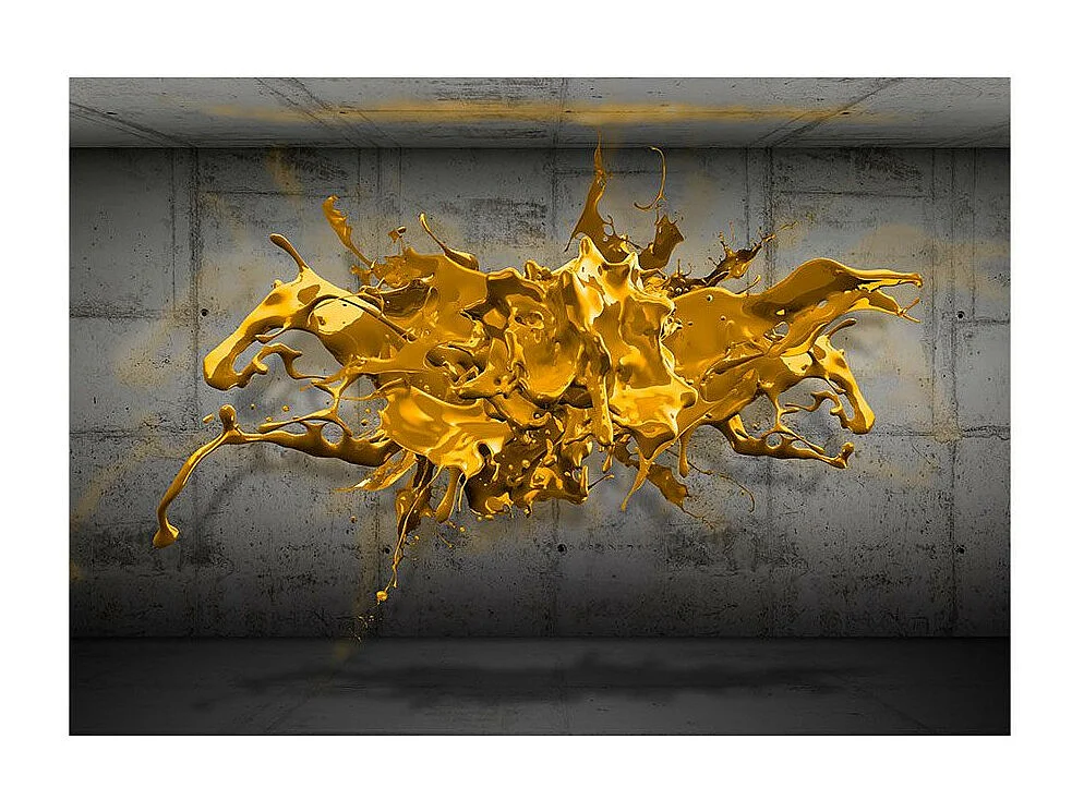 Papier Peint "Yellow Splash" 105 x 150 cm