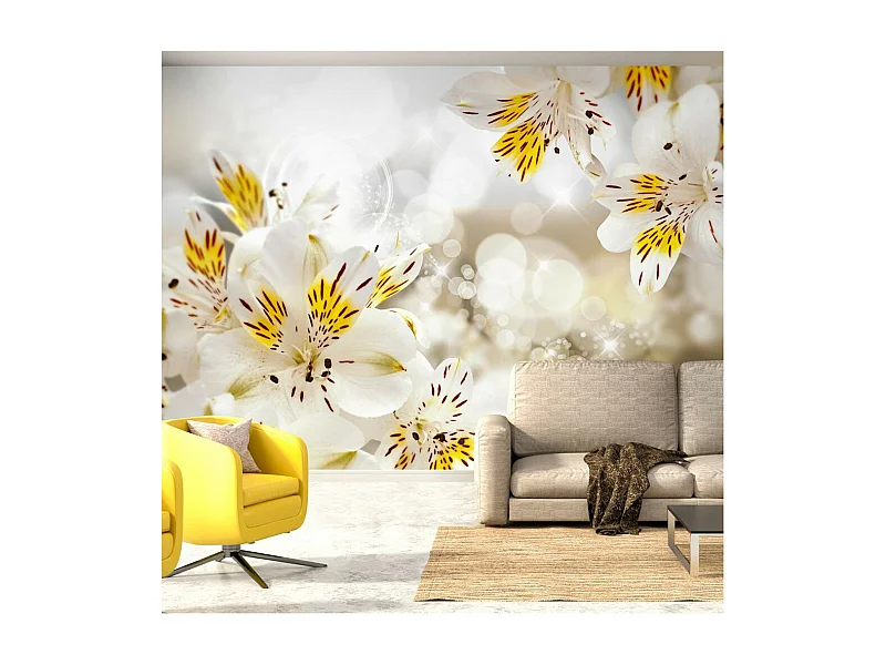 Papier Peint "Sunny Alstroemeria" 140 x 200 cm