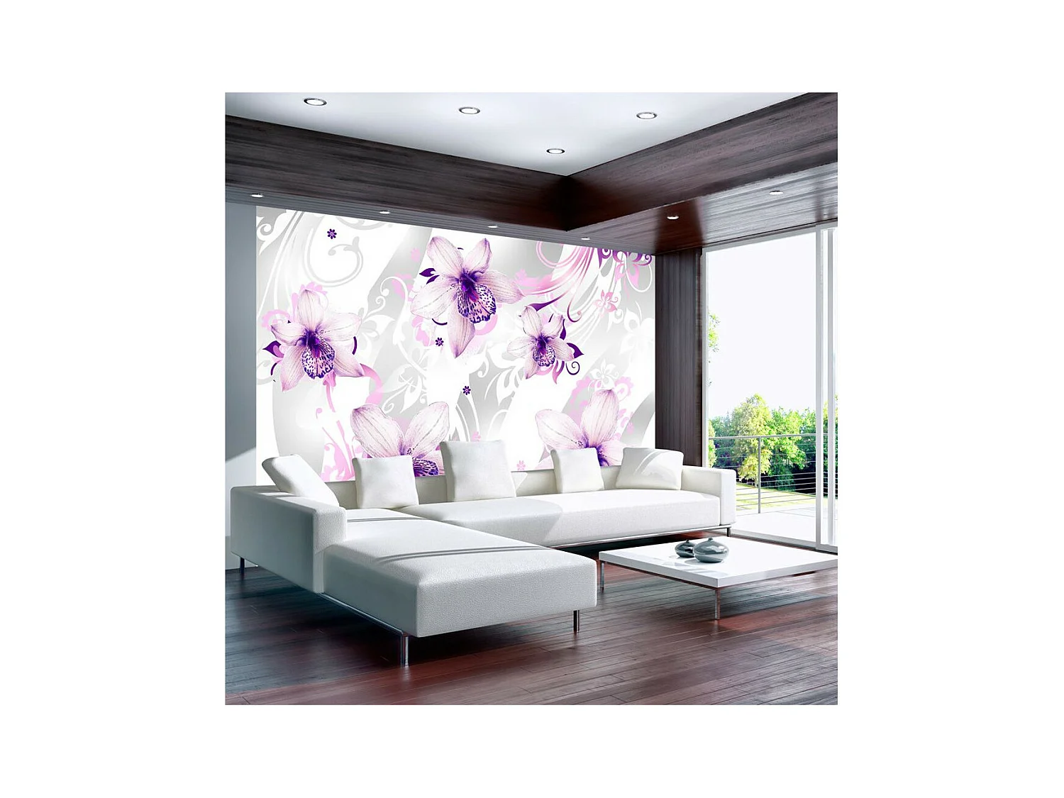 Papier Peint "Sounds of Subtlety Violet" 210 x 300 cm