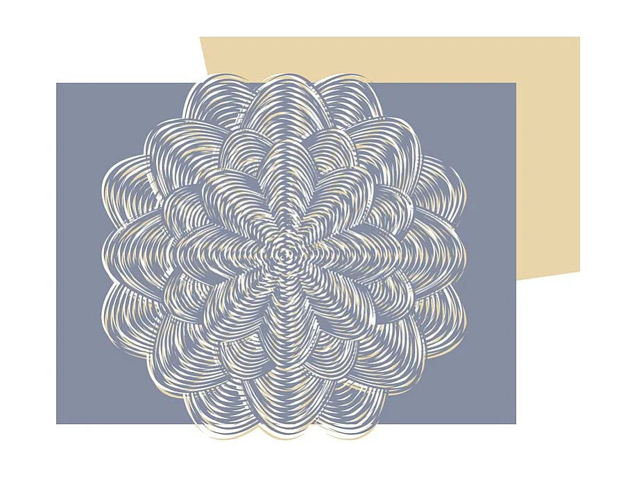 Papier Peint "Ornement Blanc" 193 x 250 cm