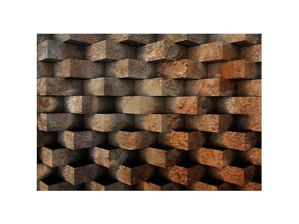 Papier Peint "Entrelacs de Brique" 105 x 150 cm