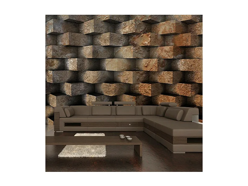 Papier Peint "Entrelacs de Brique" 105 x 150 cm