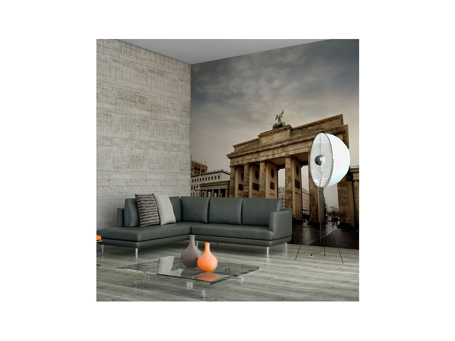 Papier Peint "Touristes Autour de la Porte de Brandebourg" 154 x 200 cm