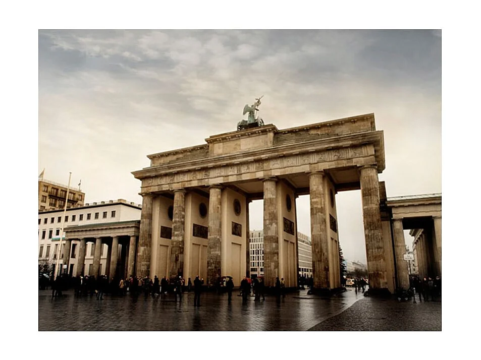 Papier Peint "Touristes Autour de la Porte de Brandebourg" 154 x 200 cm