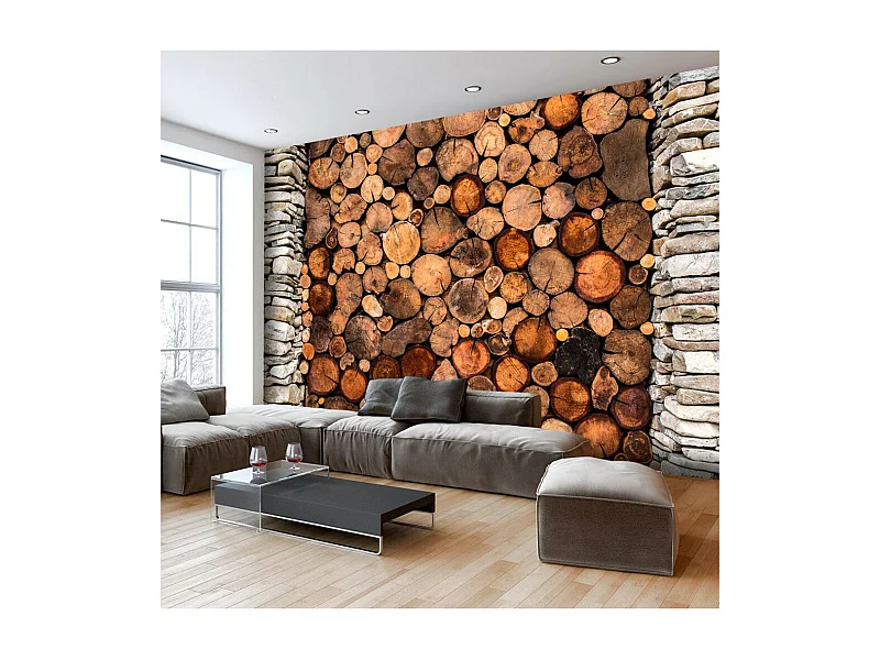 Papier Peint "Wooden Gate" 70 x 100 cm