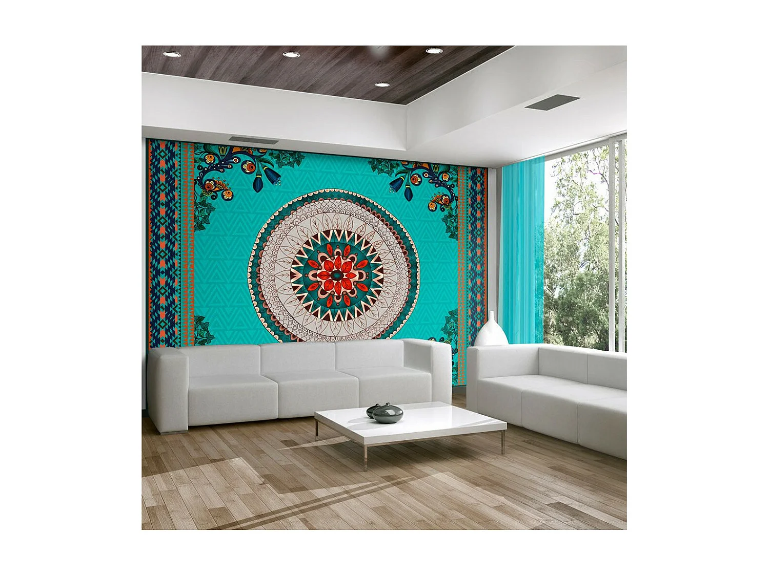 Papier Peint "Folk Inspiration" 105 x 150 cm