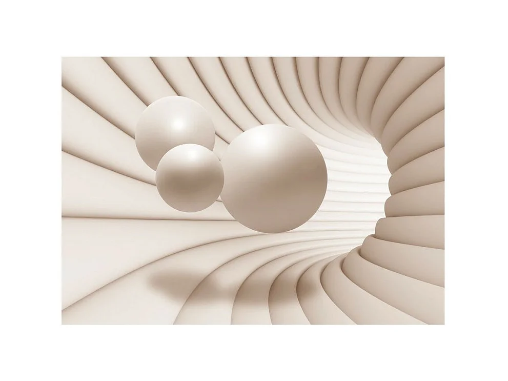 Papier Peint "Balls in the Tunnel" 105 x 150 cm