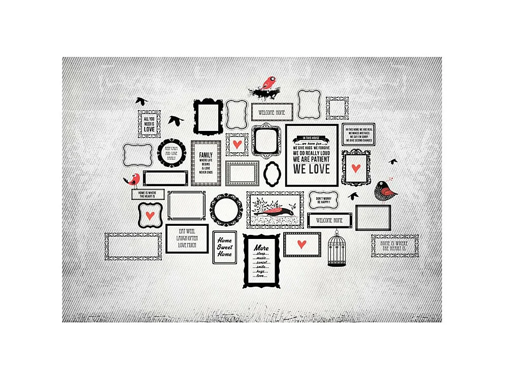 Papier Peint "Family Motto" 245 x 350 cm