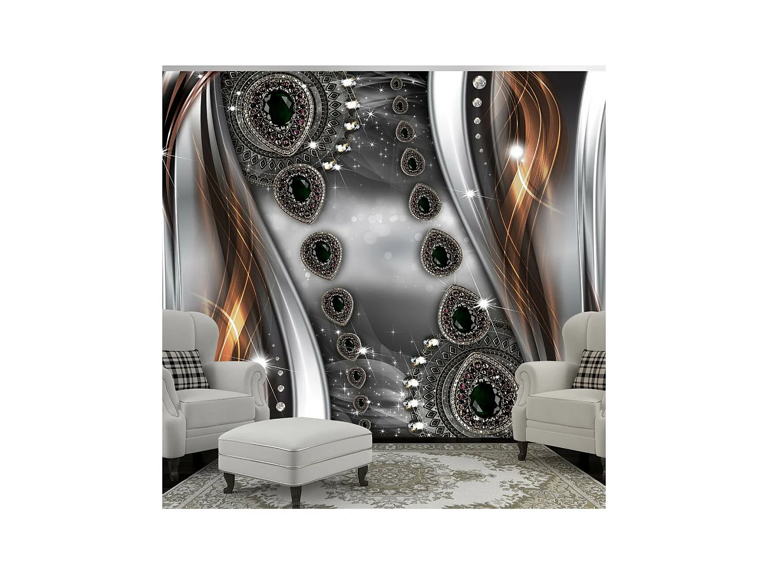 Papier Peint "Abstract & Jewelry" 175 x 250 cm