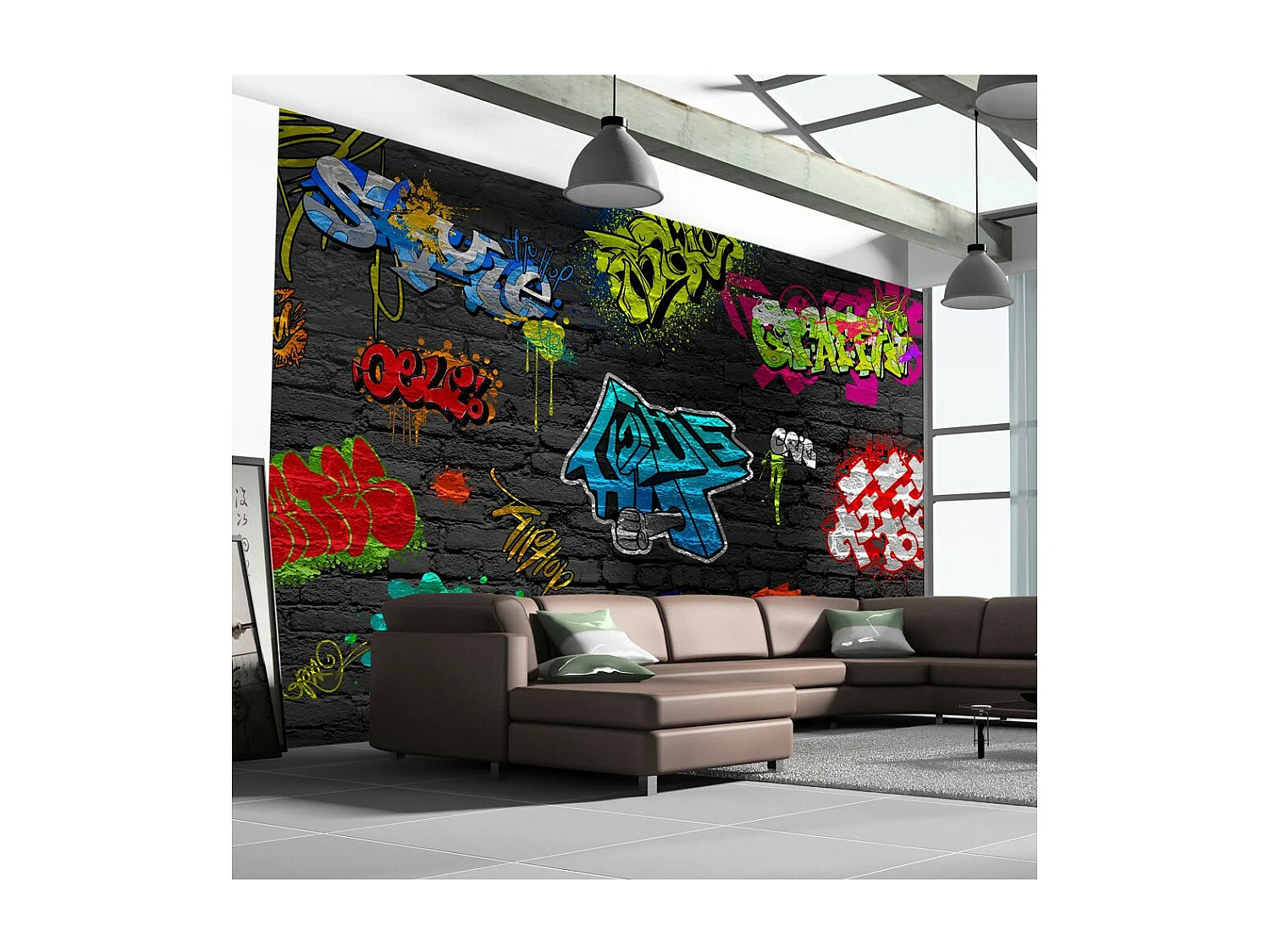 Papier Peint "Graffiti Wall" 140 x 200 cm