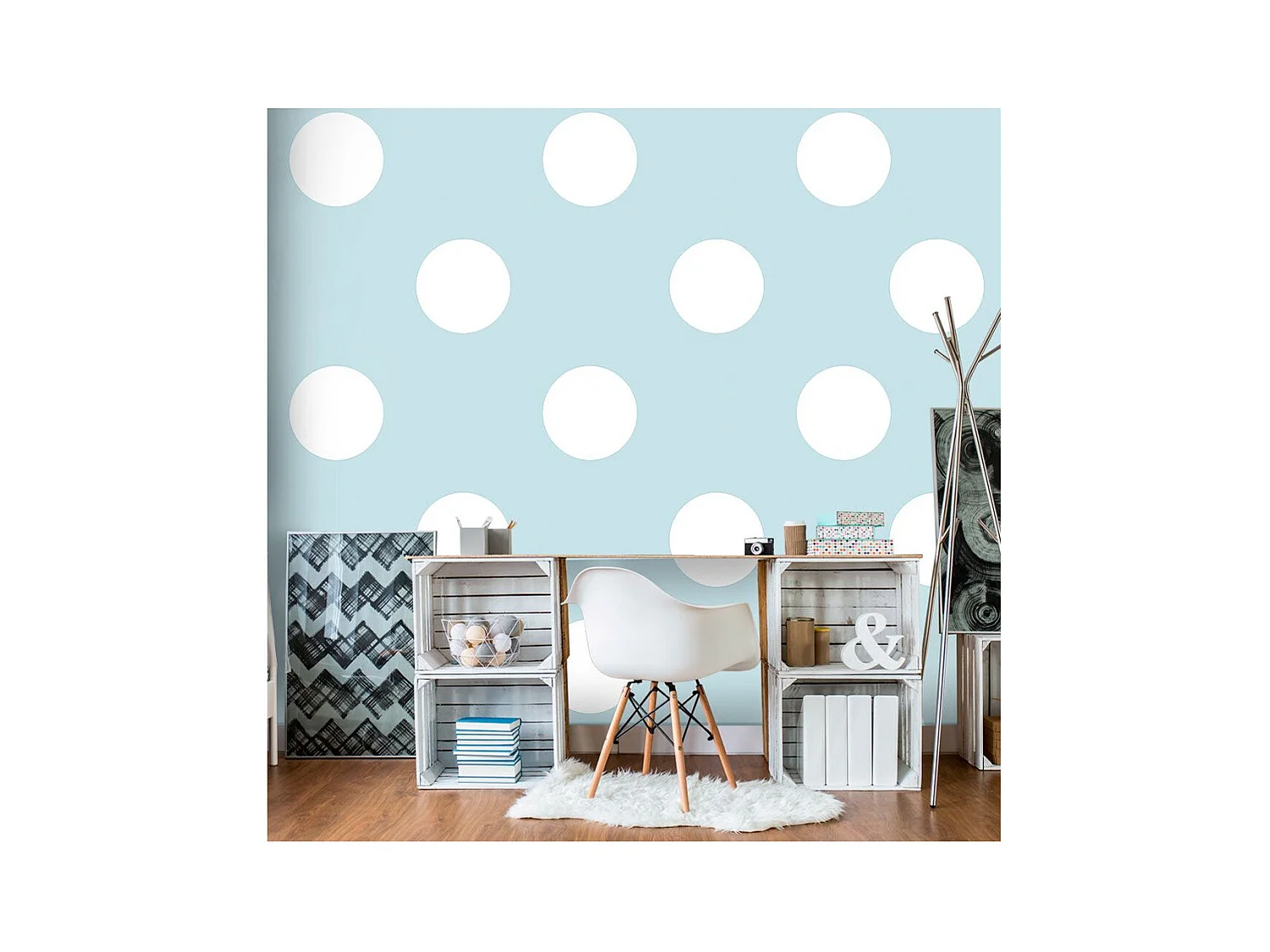 Papier Peint "Blue Sweetness" 105 x 150 cm