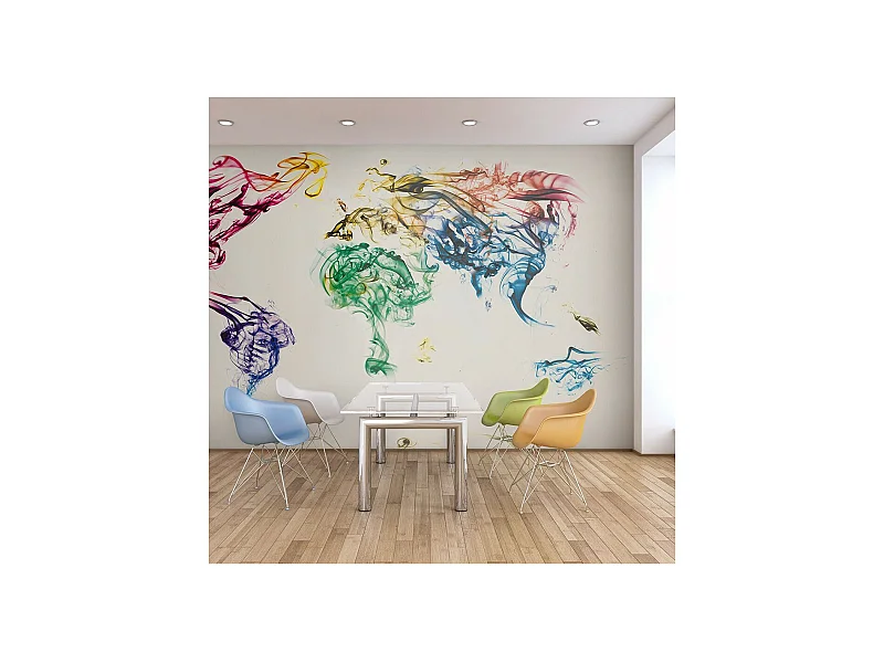 Papier Peint "Dancing Smoke Trails" 154 x 200 cm