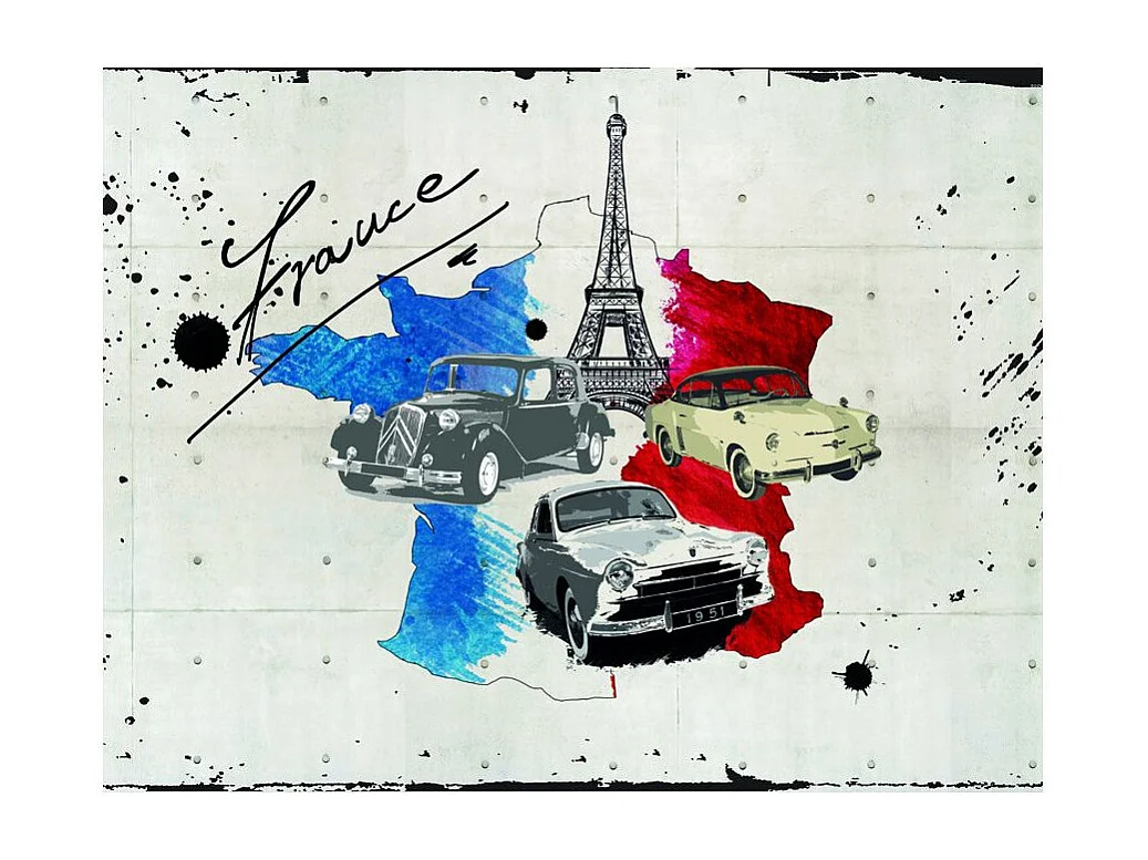 Papier Peint "Admirer of Cars France" 270 x 350 cm