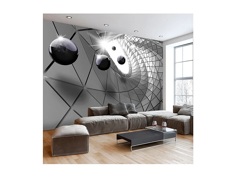 Papier Peint "Steel Illusion" 105 x 150 cm