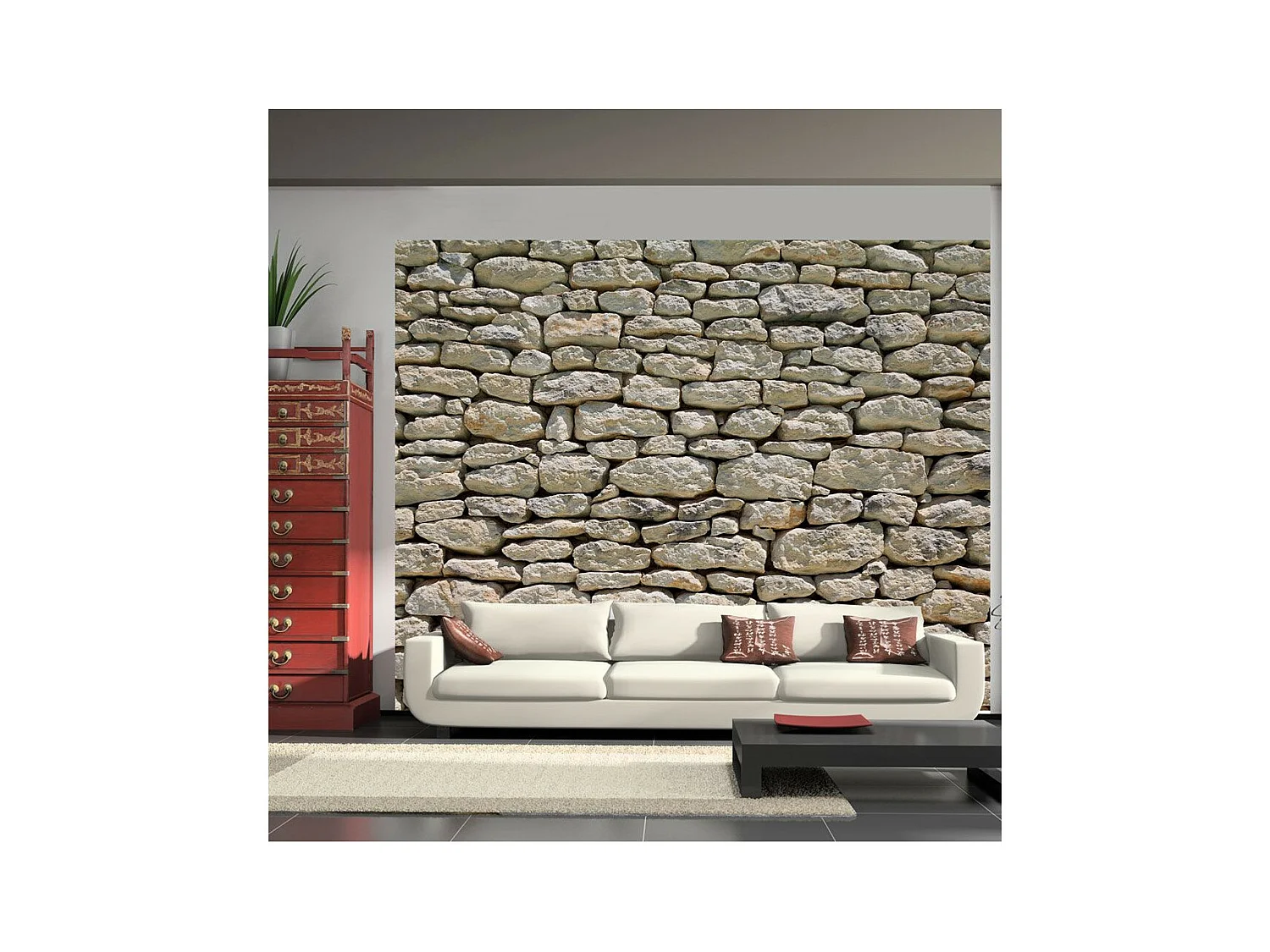 Papier Peint "Pierre Provençale" 270 x 350 cm