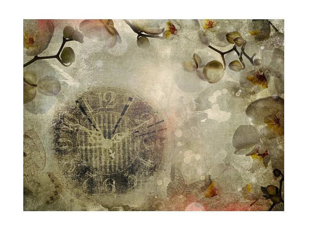 Papier Peint "Horloge Vintage" 193 x 250 cm