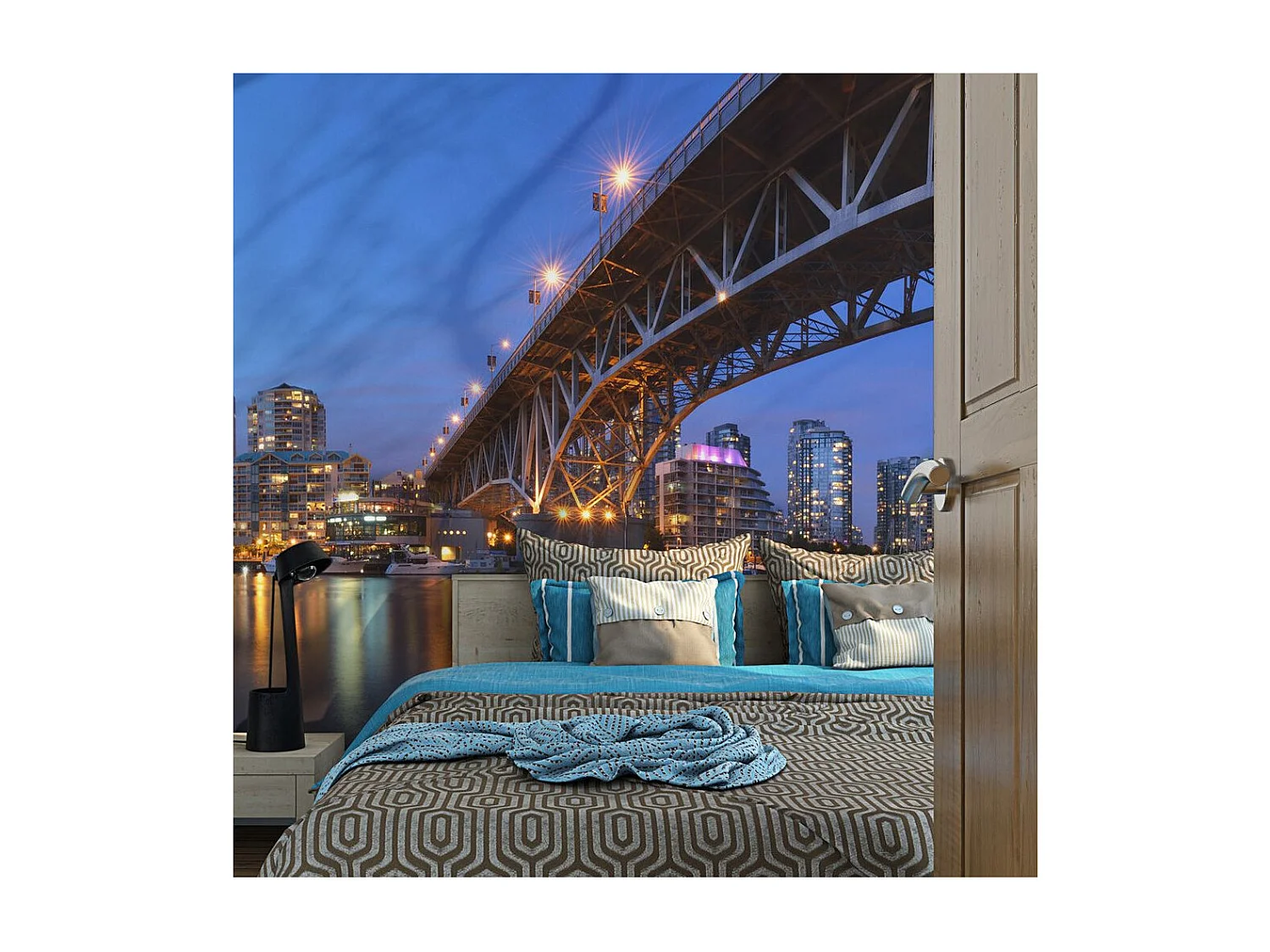 Papier Peint "Granville Bridge Vancouver Canada" 231 x 300 cm