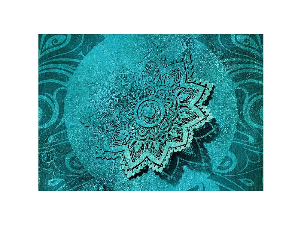 Papier Peint "Azure Flower" 105 x 150 cm