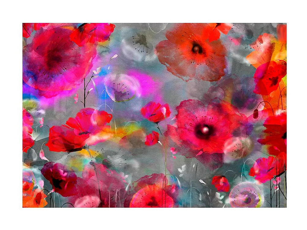 Papier Peint "Painted Poppies" 210 x 300 cm