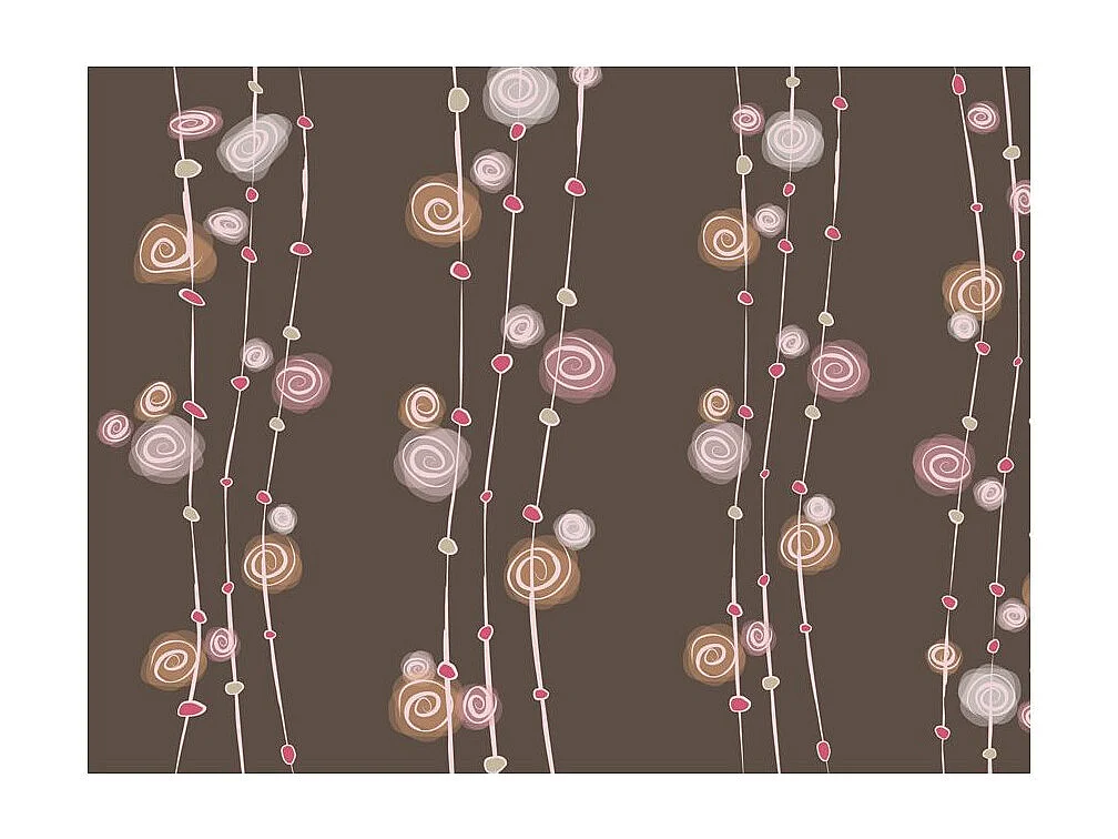 Papier Peint "Motif : Abstraction Roses" 270 x 350 cm