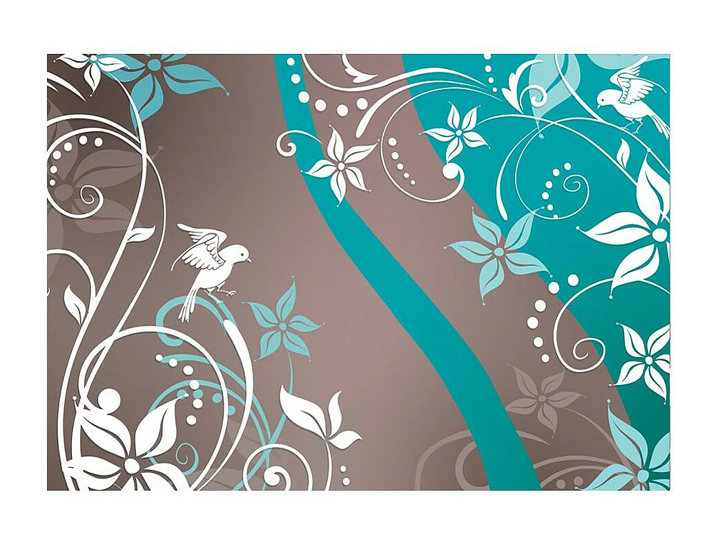 Papier Peint "Floral Fantasy III" 140 x 200 cm